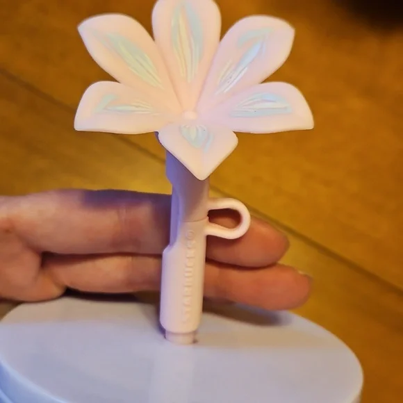 Starbucks Iridescent Floral Tumbler with Pink Straw - Picture 2 of 8